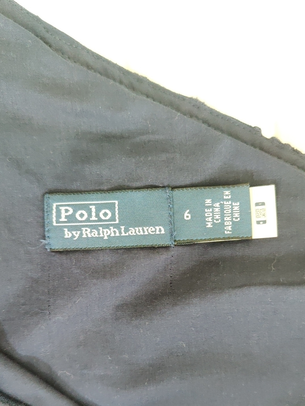 New!Polo Ralph Lauren Broderie Anglaise Navy One-Shoulder Eyelet Peplum Top Y2K - Picture 10 of 15